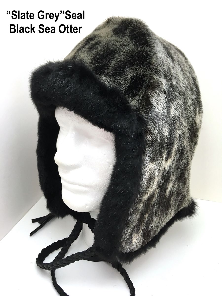 Sea Otter Seal or River Otter Hat Trapper Style Custom